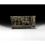 Gandharan Frieze with Lion-Rider