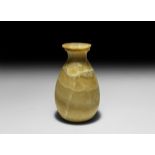 Egyptian Alabaster Lidded Jar