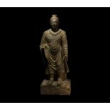 Large Gandharan Standing Buddha Statue