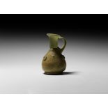 Western Asiatic Sassanian Glass Jug with Trail