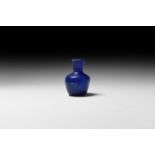 Roman Blue Glass Bottle