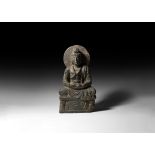 Gandharan Seated Buddha Figure