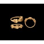 Georgian Gold Clasped Hands Ring