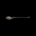 Roman Silver Swan-Necked Spoon