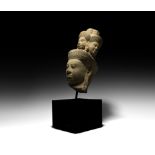 South East Asian Tiered Statue Head