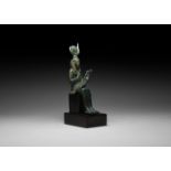 Egyptian Seated Isis and Horus Statuette