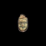 Roman Ivory Face Pendant