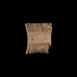 Post Medieval Wooden Double-Edged Comb