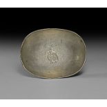 Western Asiatic Silver Bowl with Dove