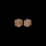 Roman Bone Dice Pair