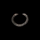 Western Asiatic Silver Coiled Bracelet