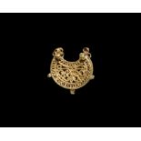 Islamic Gold Lunar Pendant