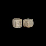 Roman Bone Dice Pair