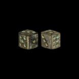 Roman Bronze Dice Pair