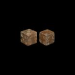 Roman Bone Dice Pair