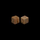 Roman Bone Dice Pair