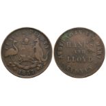 Australia - Hanks and Lloyd - 1857 - Penny Token