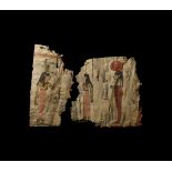 Egyptian Painted Cartonnage Group