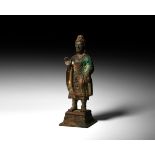 Indian Standing Buddha Statuette