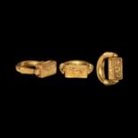 Egyptian Gold Swivel Ring of Horemheb