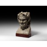 Roman Marble Statue Herm of a Satyr
