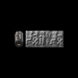 Cylinder Seal with Worshipping Scene