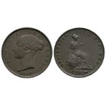 Victoria - 1853 YH - Halfpenny