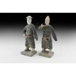 Chinese Ming Figure Pair