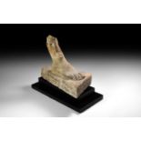 Roman Marble Foot on Base