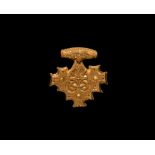 Viking Gold Triple Cross Pendant