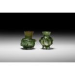 Roman Glass Vessel Pair