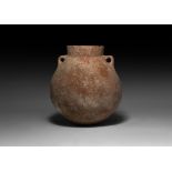 Large Bronze Age Two-Handled Storage Vessel