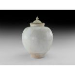 Chinese Tang Glazed Whiteware Jar