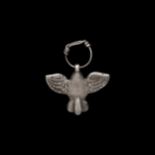 Roman Silver Flying Phallus Pendant