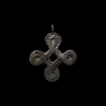 Viking Interlaced Cross Pendant