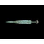 Western Asiatic Luristan Short Sword with Stone Pommel