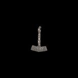 Viking Silver Thor's Hammer Pendant