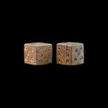 Roman Bone Dice Pair