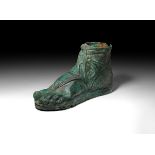 Roman Bronze Sandalled Foot