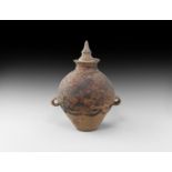 Chinese Neolithic Vessel with Lid