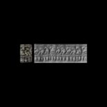 Western Asiatic Cylinder Seal with Frieze