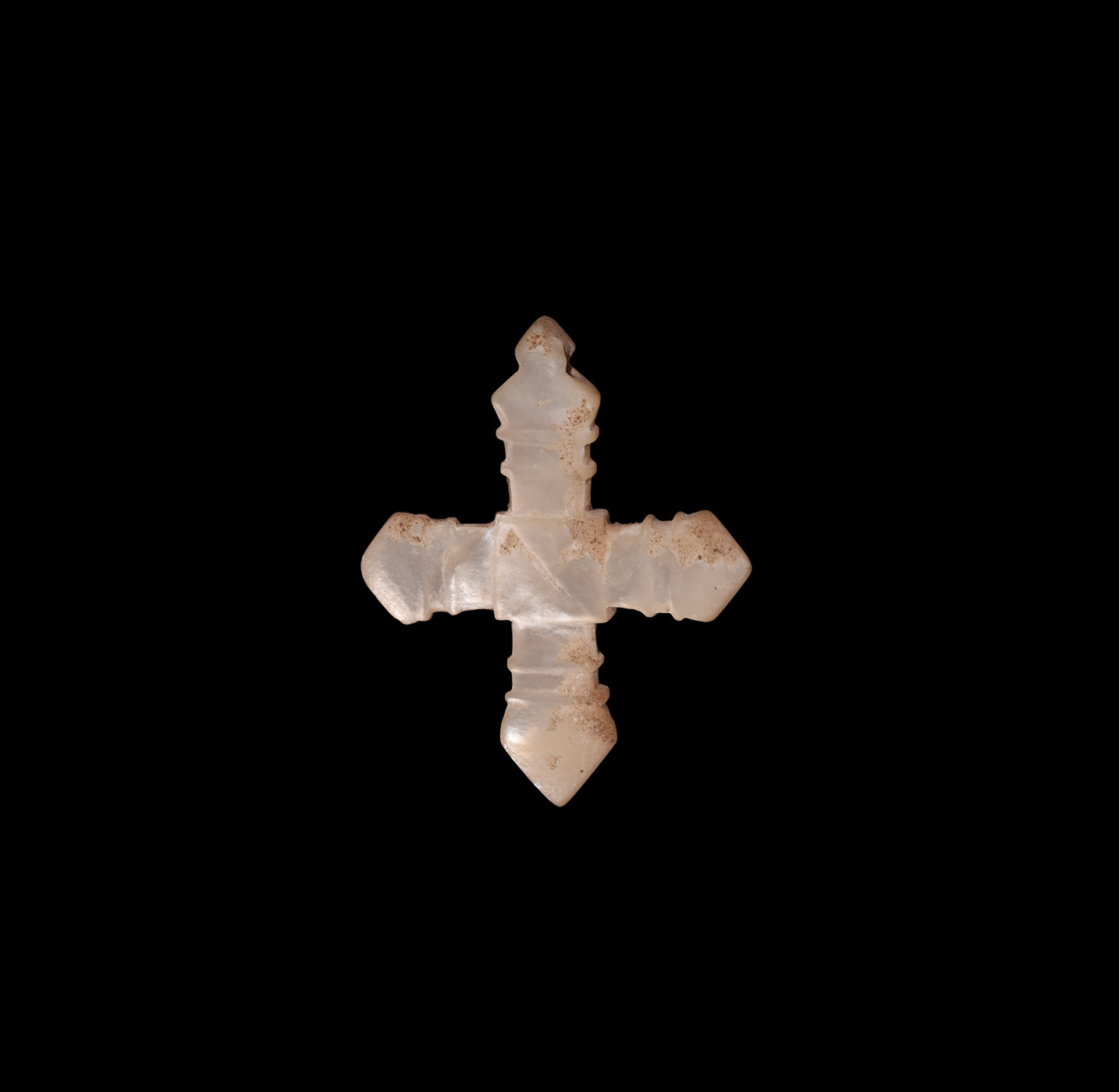 Victorian Nacre Cross Pendant