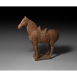 Chinese Tang Saddled Horse Figurine