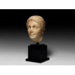 Greek Marble Head of a Youth
