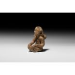 Pre-Columbian Seated Terracotta Figure