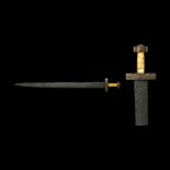 Merovingian or Eastern Roman Sword with Jewelled Hilt