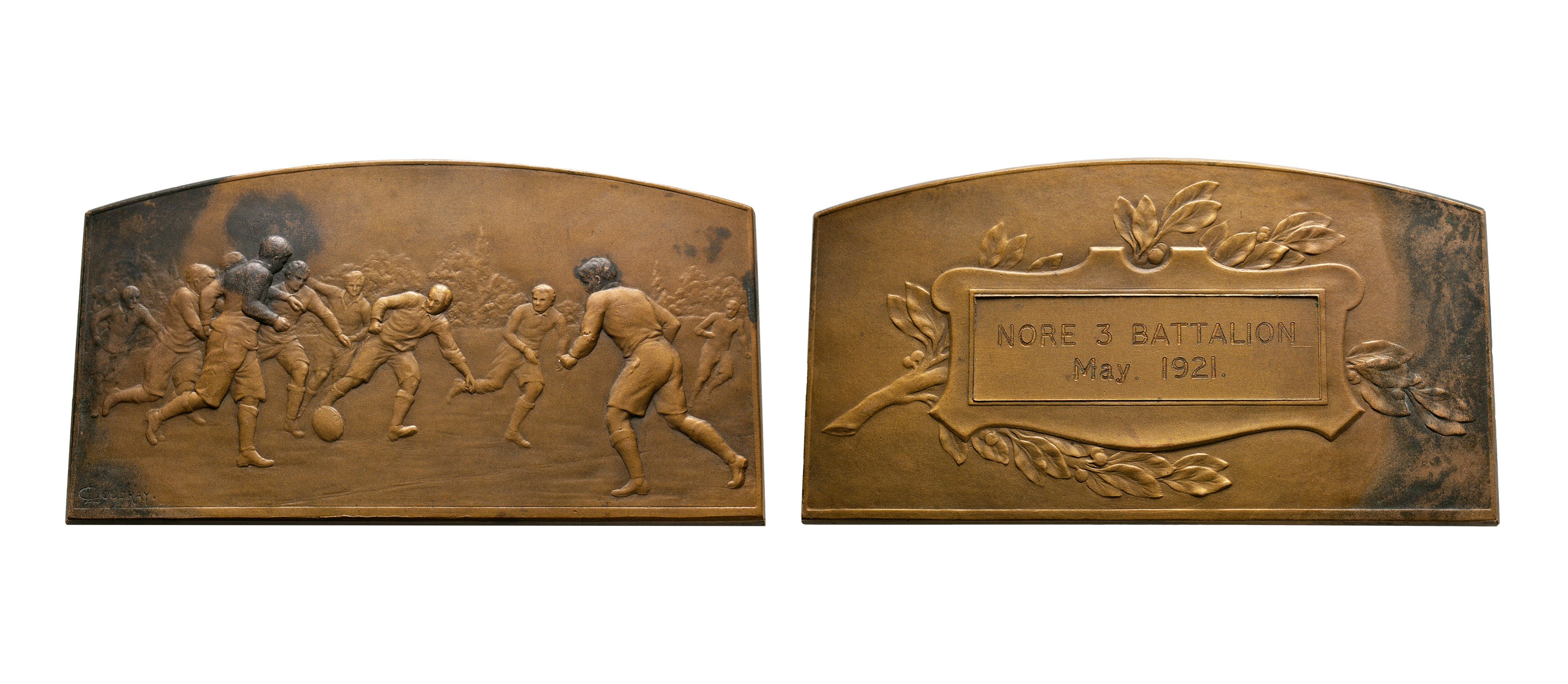 Football - 1921 - Nore 3 Batallion Award Plaque