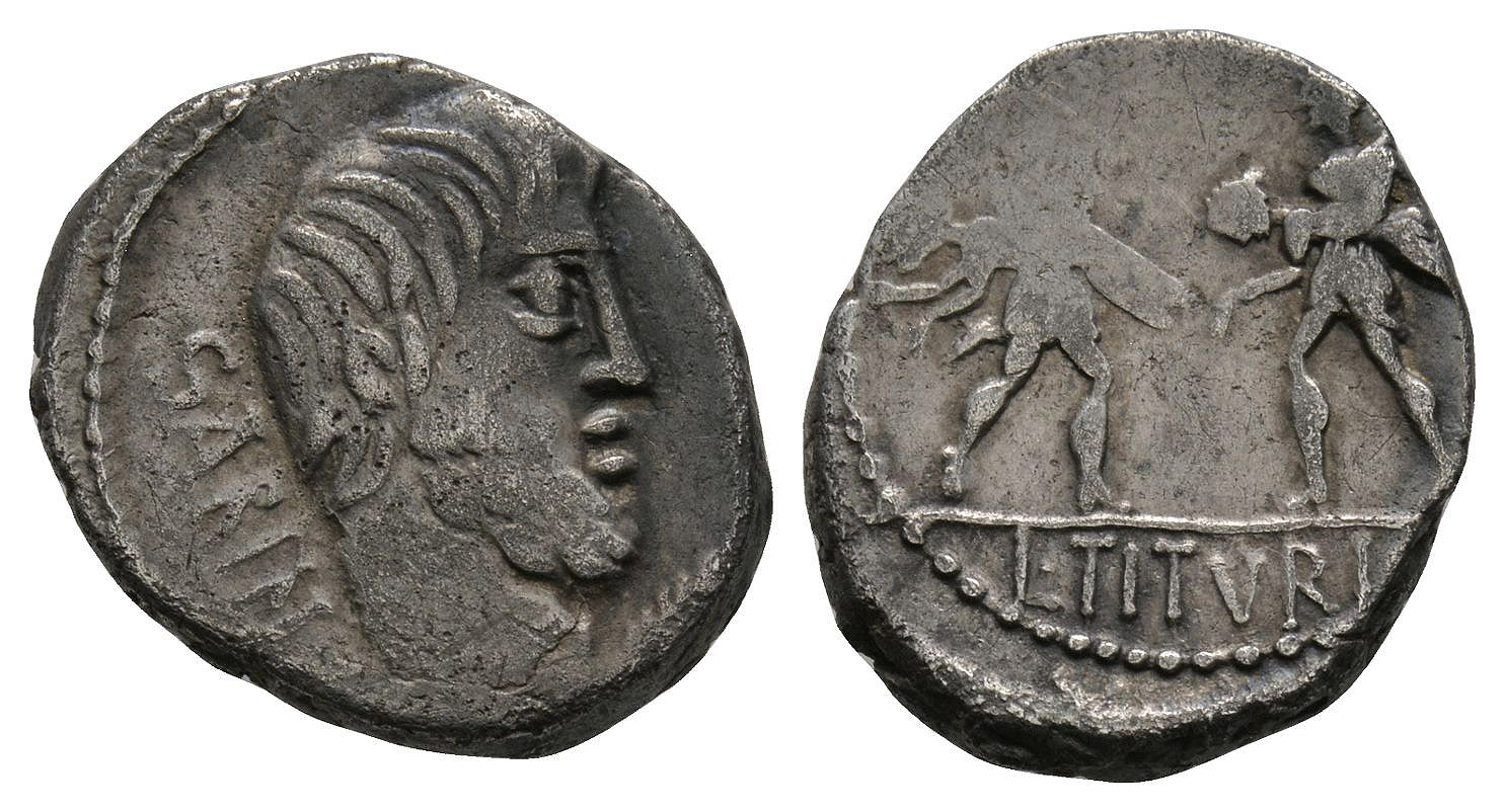 L Titurius L.f. Sabinus - Sabine Women Denarius