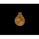 Pre-Viking Scandinavian Gold Filigree Pendant