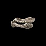 Roman Silver Snake Ring